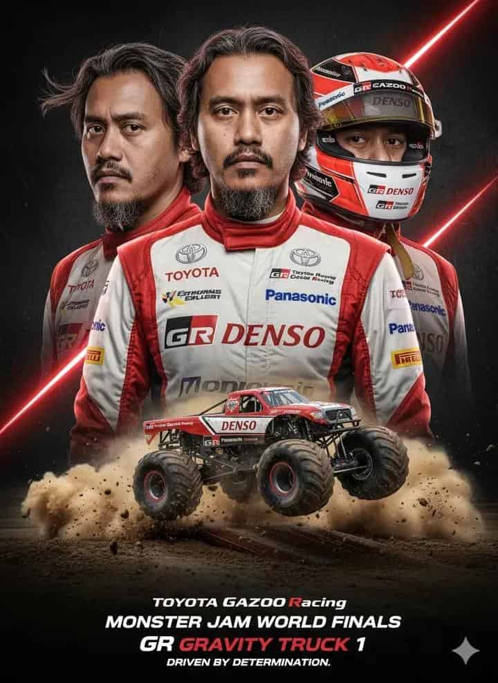 Monster Jam World Finals Poster AI Prompt Grave Digger MaxD El Toro Loco