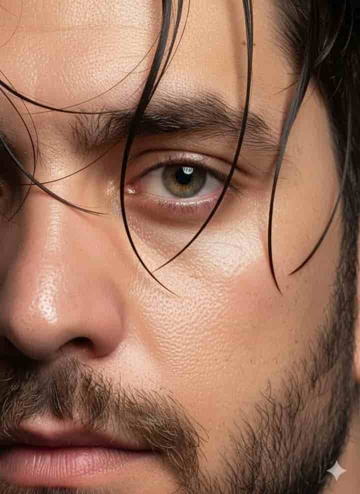 extreme closeup portrait realistic skin