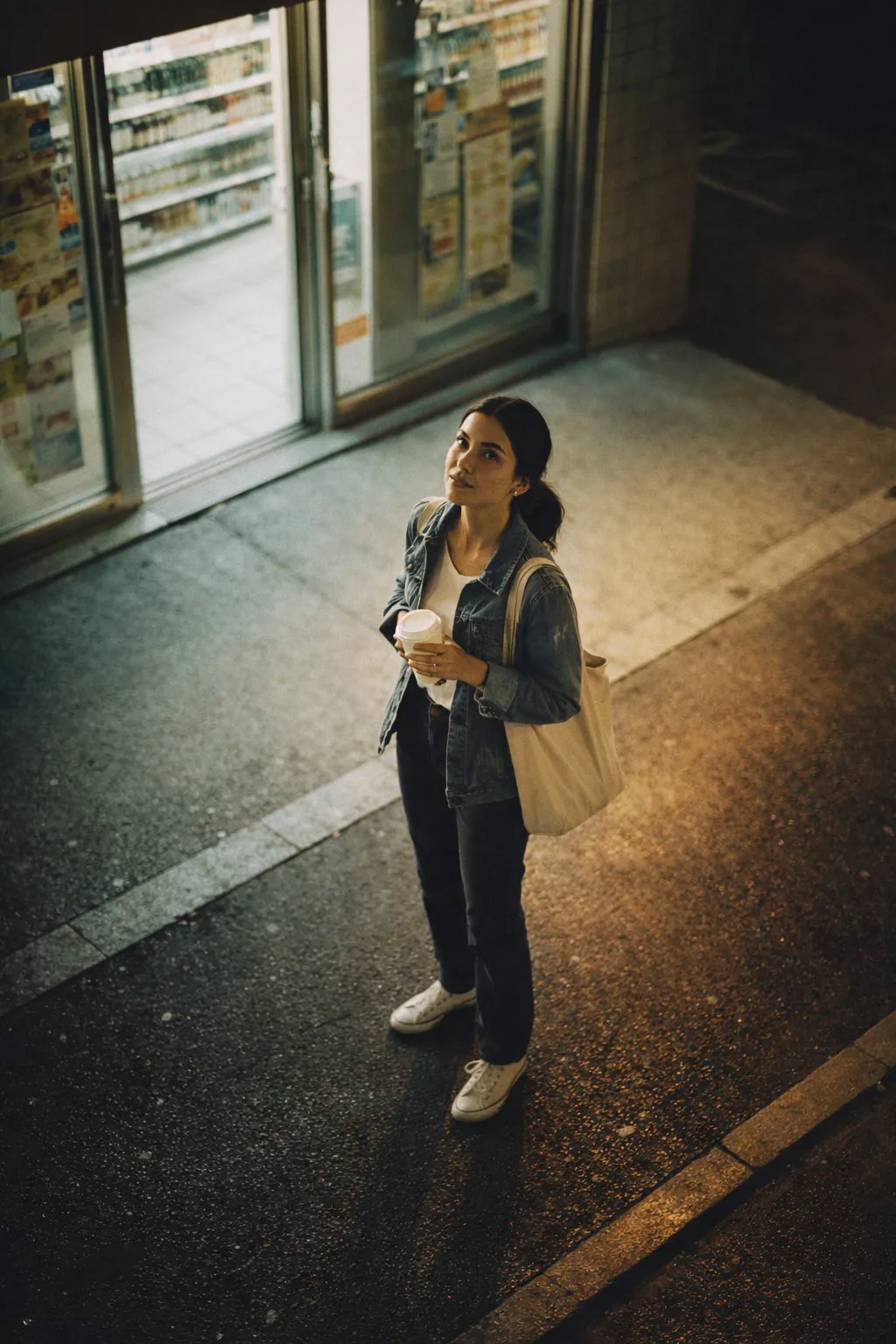 candid-night-street-fashion-ai-prompt-minimarket-portrait-from-above