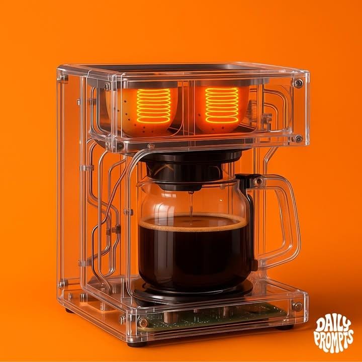 Transparent Glass Object with Visible Internal Components