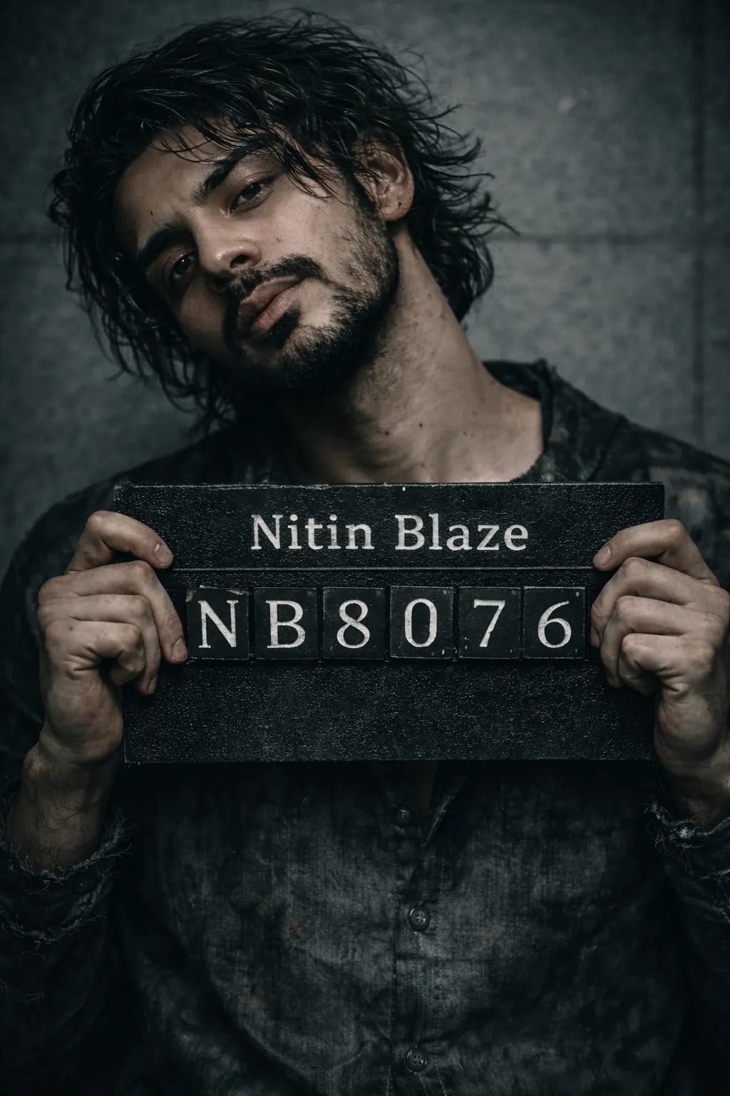 Prison Mugshot AI Prompt: Create Cinematic Arrest Photos from Your Face