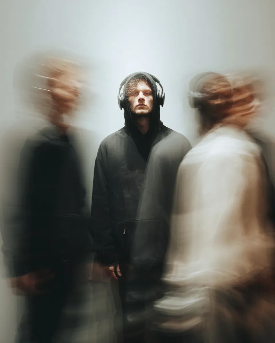 stillness-in-motion-urban-crowd-portrait-headphones