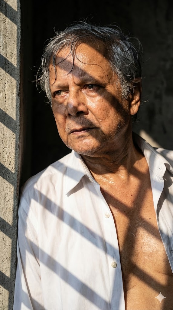 chiaroscuro-window-light-portrait-ai-prompt-wet-hair