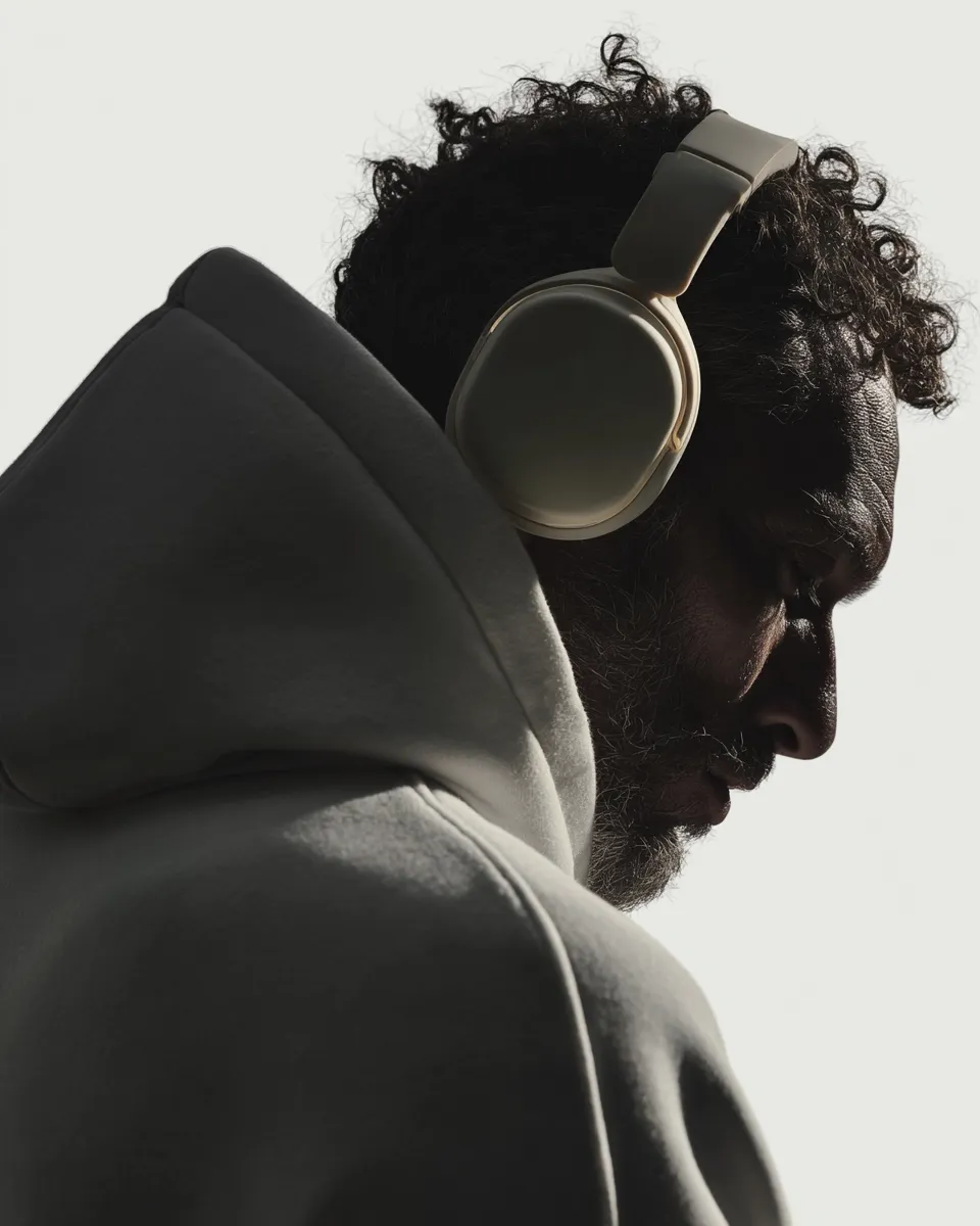 backlit-silhouette-portrait-ai-prompt-headphones