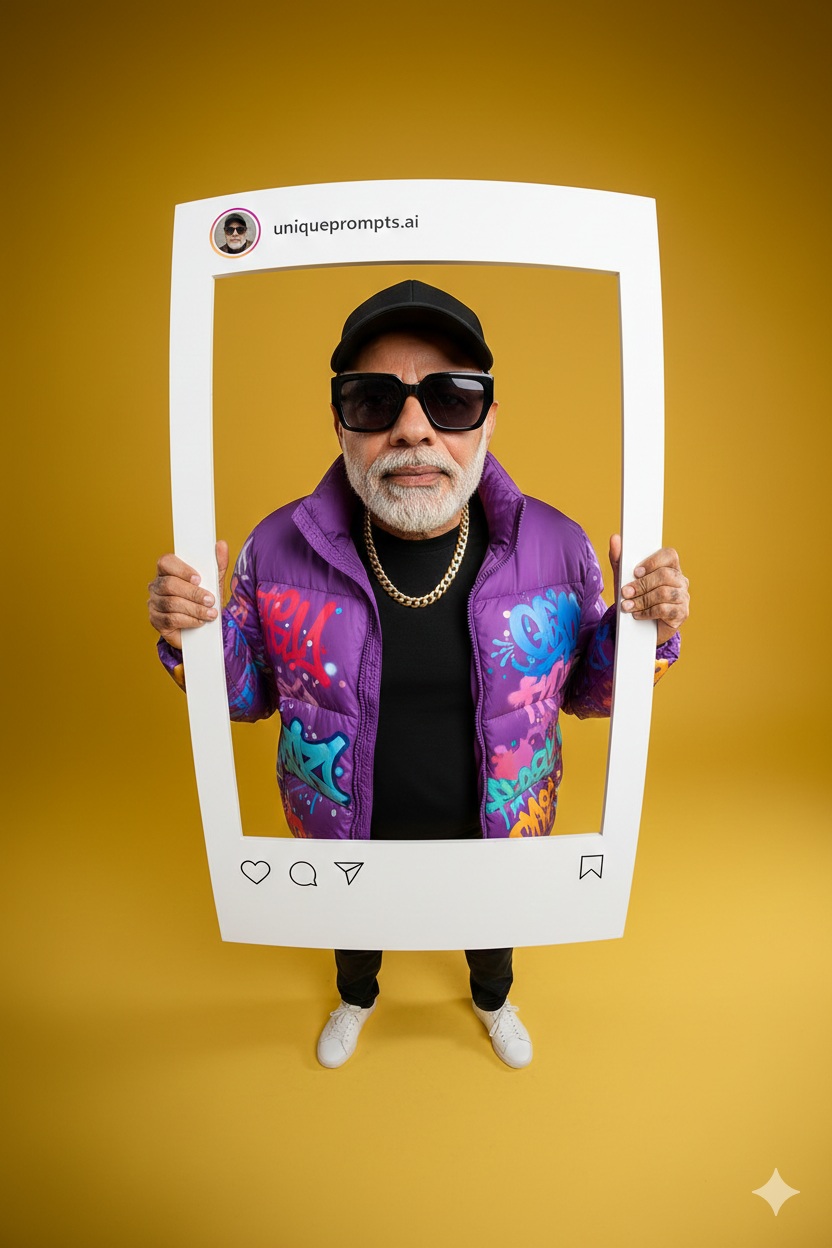 Instagram Frame Breakout Fisheye Effect