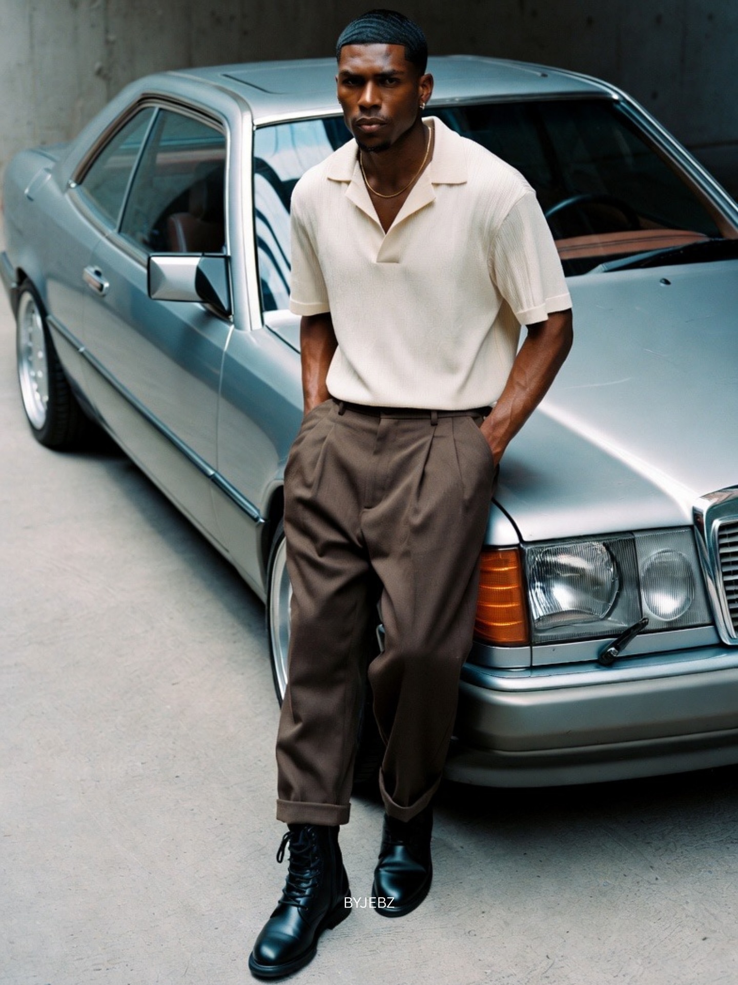 How to Create a 90s Mercedes-Benz Editorial Fashion Shot