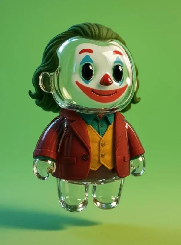 Glass Figurine of a Cartoon Character