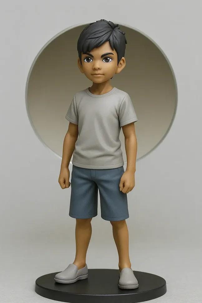 Photo of a Scale Figure on a Black Base