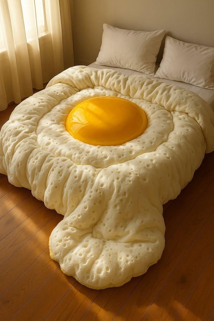 Cozy Giant Food Item Bed In A Dreamy Room